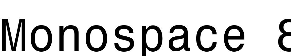 Monospace 821 BT cкачати шрифт безкоштовно